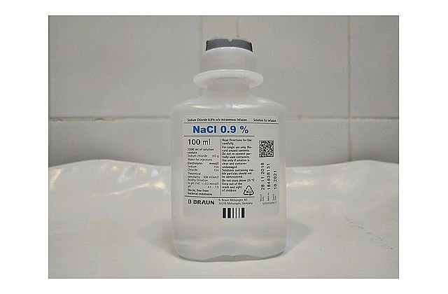 生理食鹽水實體照片